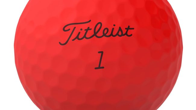 Titleist TruFeel Golf Balls Matte Red – Soft Feel & Long Distance