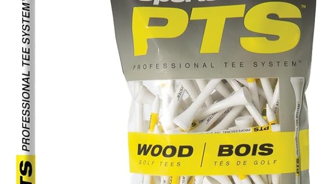 PrideSports PTS Wood Golf Tees – 2-3/4 Inch 100 Pack – #1 Tee on Tour for Drivers & Woods