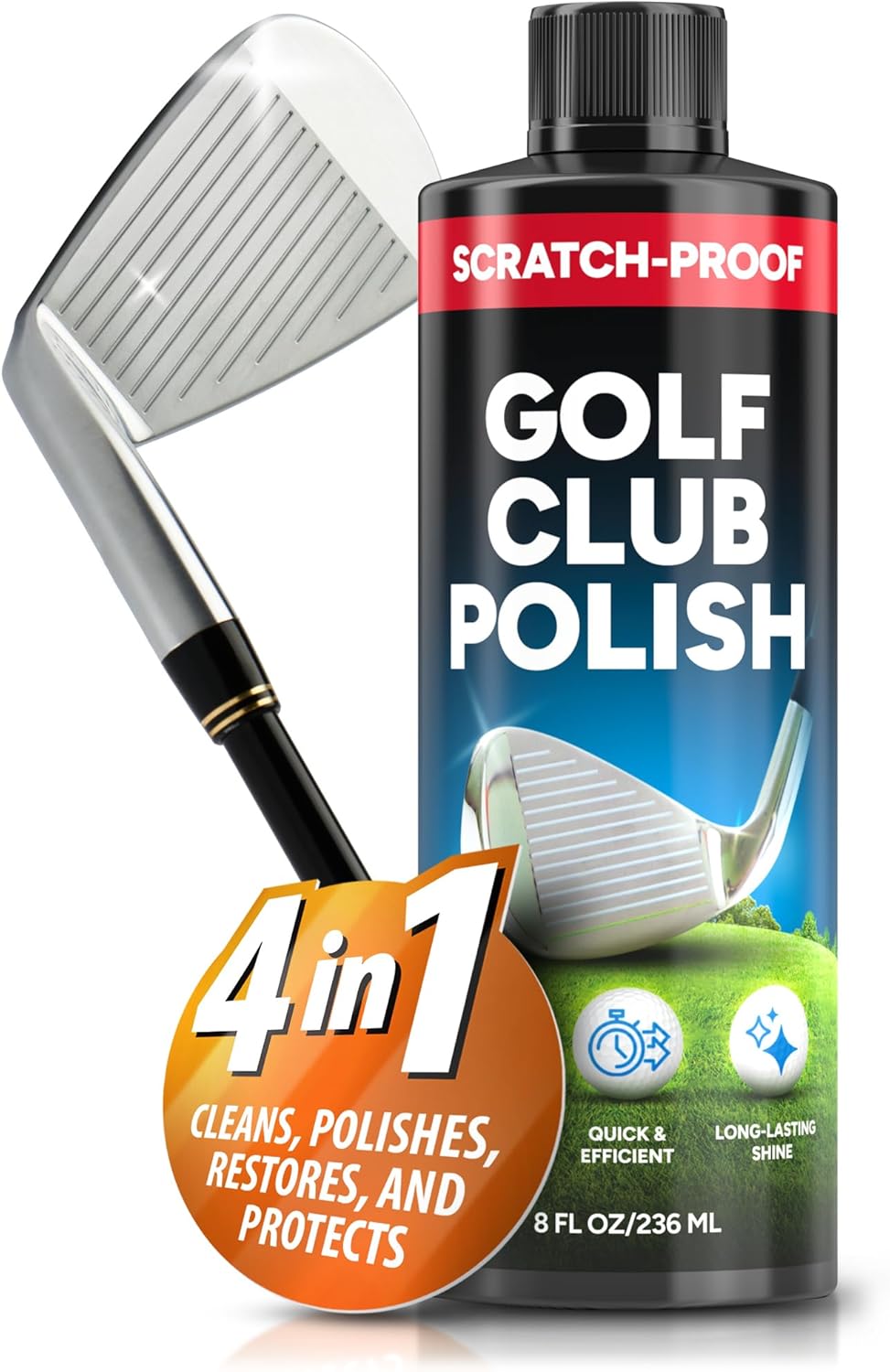 VyKure Golf Club Polish 8oz – Premium Metal Cleaner & Rust Remover for Golf Clubs