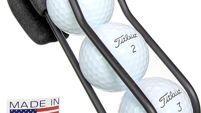 SnakeBelly Golf Ball Holder Pro – Quick-Draw Release (Black)