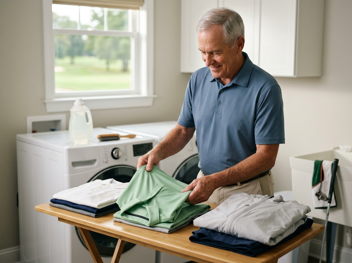 senior-golfer-handling-freshly-washed-performance-golf-apparel-in-a-clean-laundry-setting