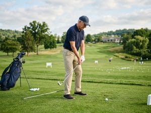 senior-golfer-making-a-small-swing-adjustment-on-the-practice-range